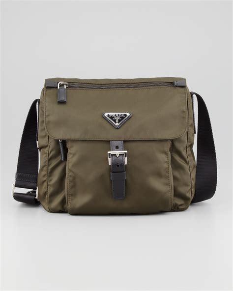 Prada Vela Nylon Messenger Bag 